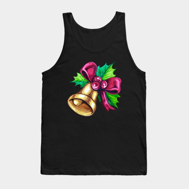 Christmas Bell Tank Top by Lady Lilac